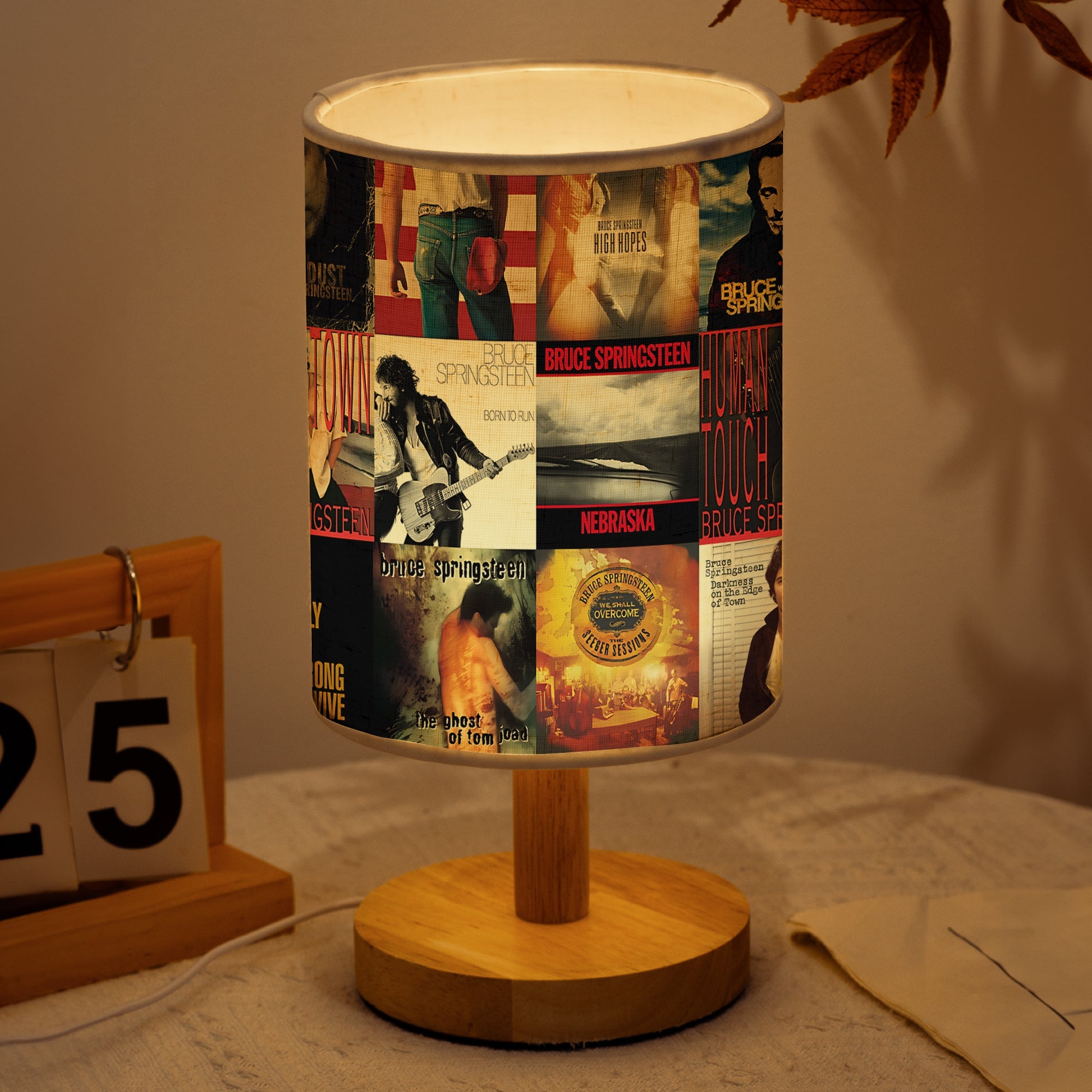 Bruce Springsteen Album Cover Table Lamp Rock Legend Edition