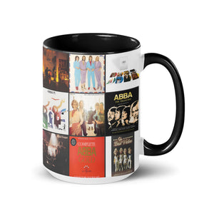 ABBA Accent Mug Classic Album Cover Collage Gift for Pop Music Fans