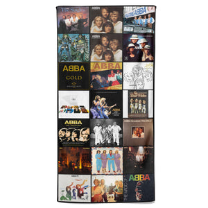 ABBA Beach Towel Album Cover Collage Classic Rock Towel