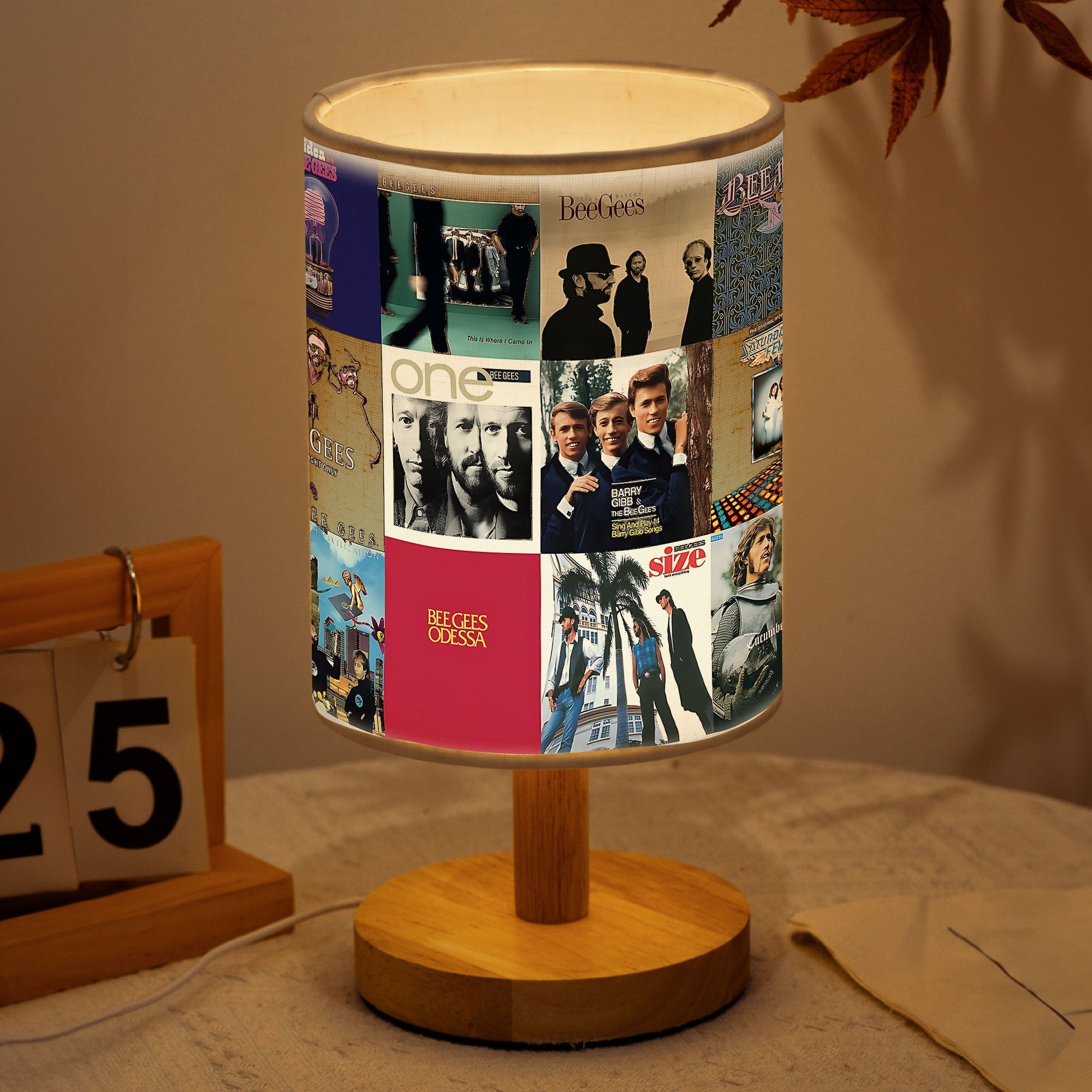 Bee Gees Fabric Lamp Stayin’ Alive Glow