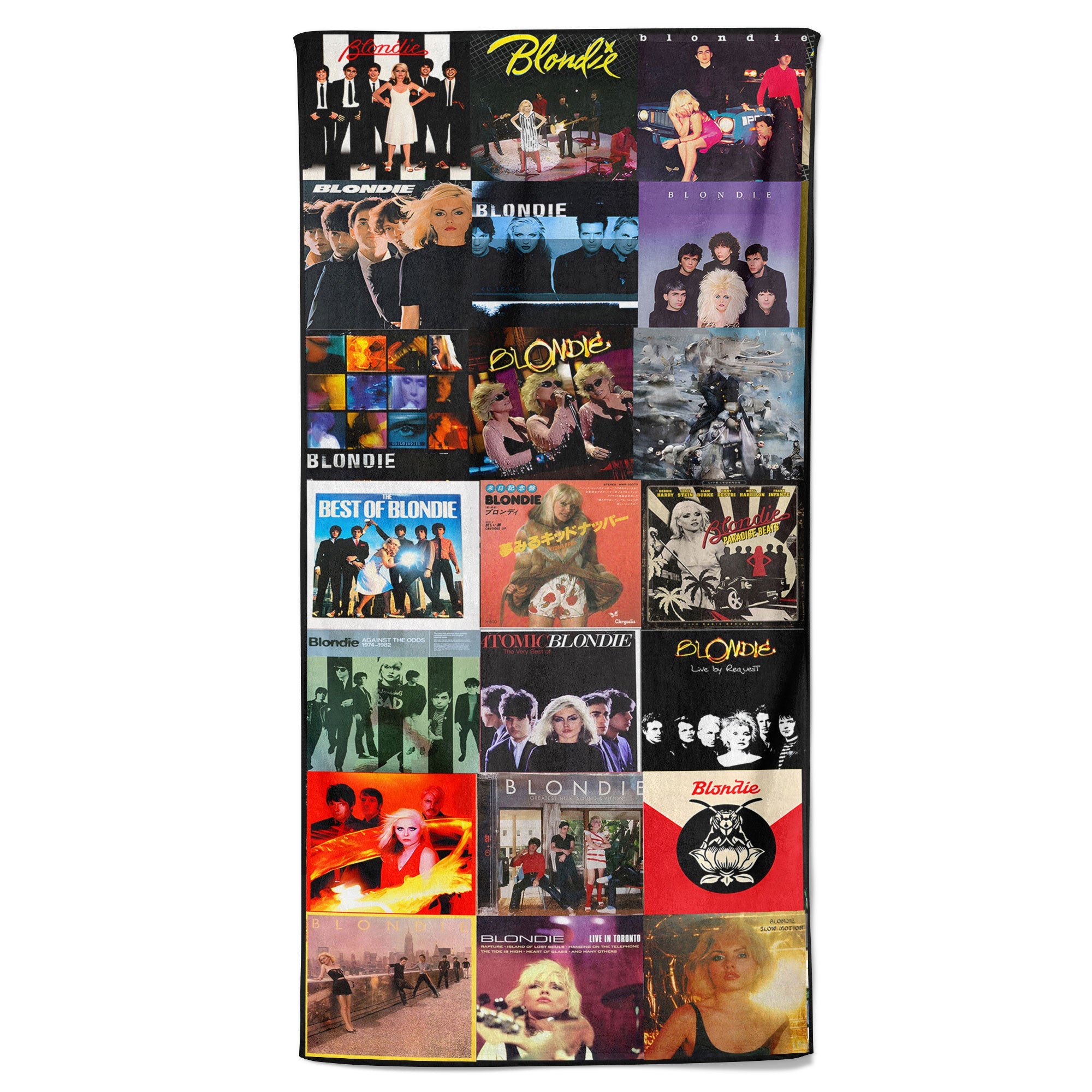 Blondie Beach Towel Album Cover Collage Classic Rock Towel