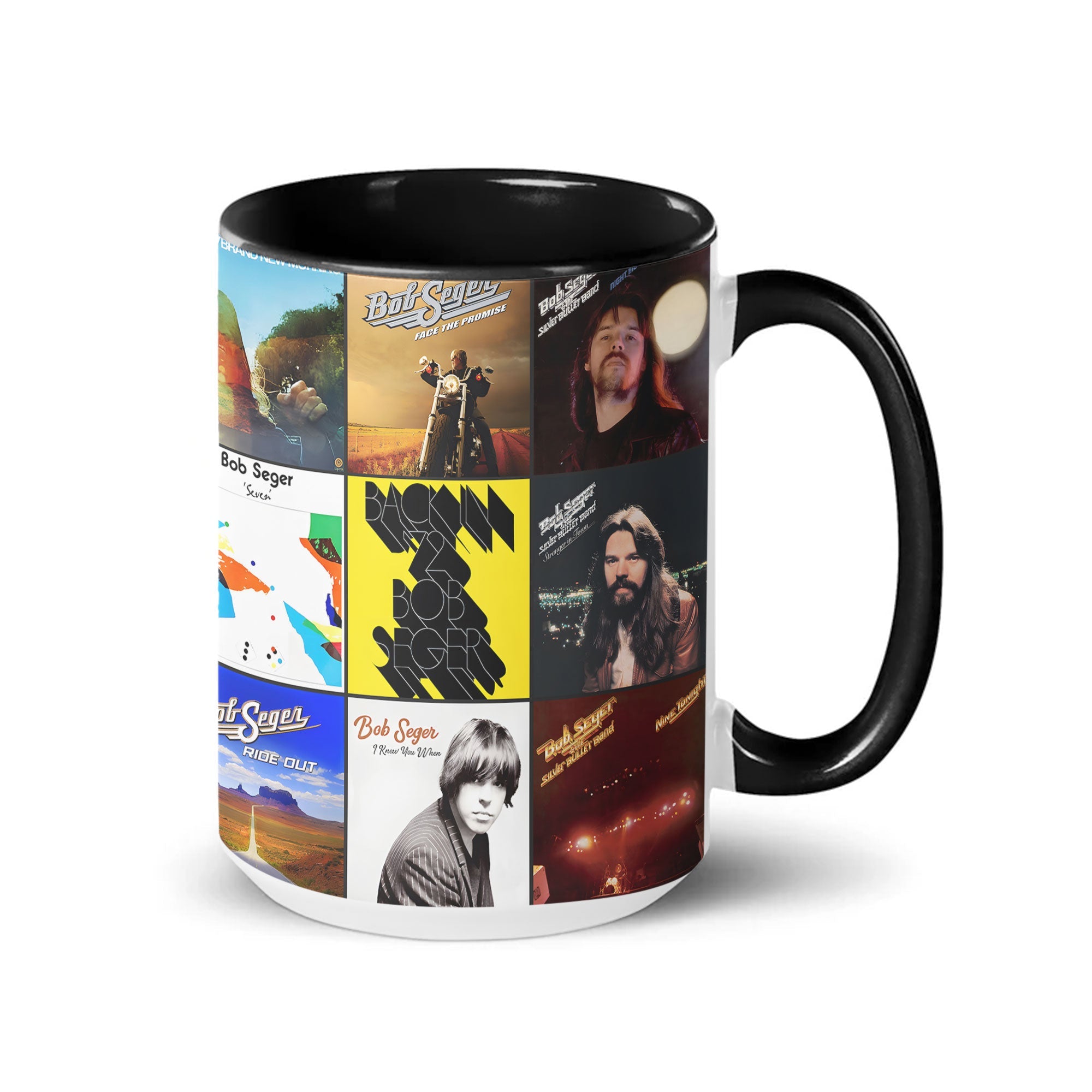 Bob Seger Accent Mug Classic Album Cover Collage Gift