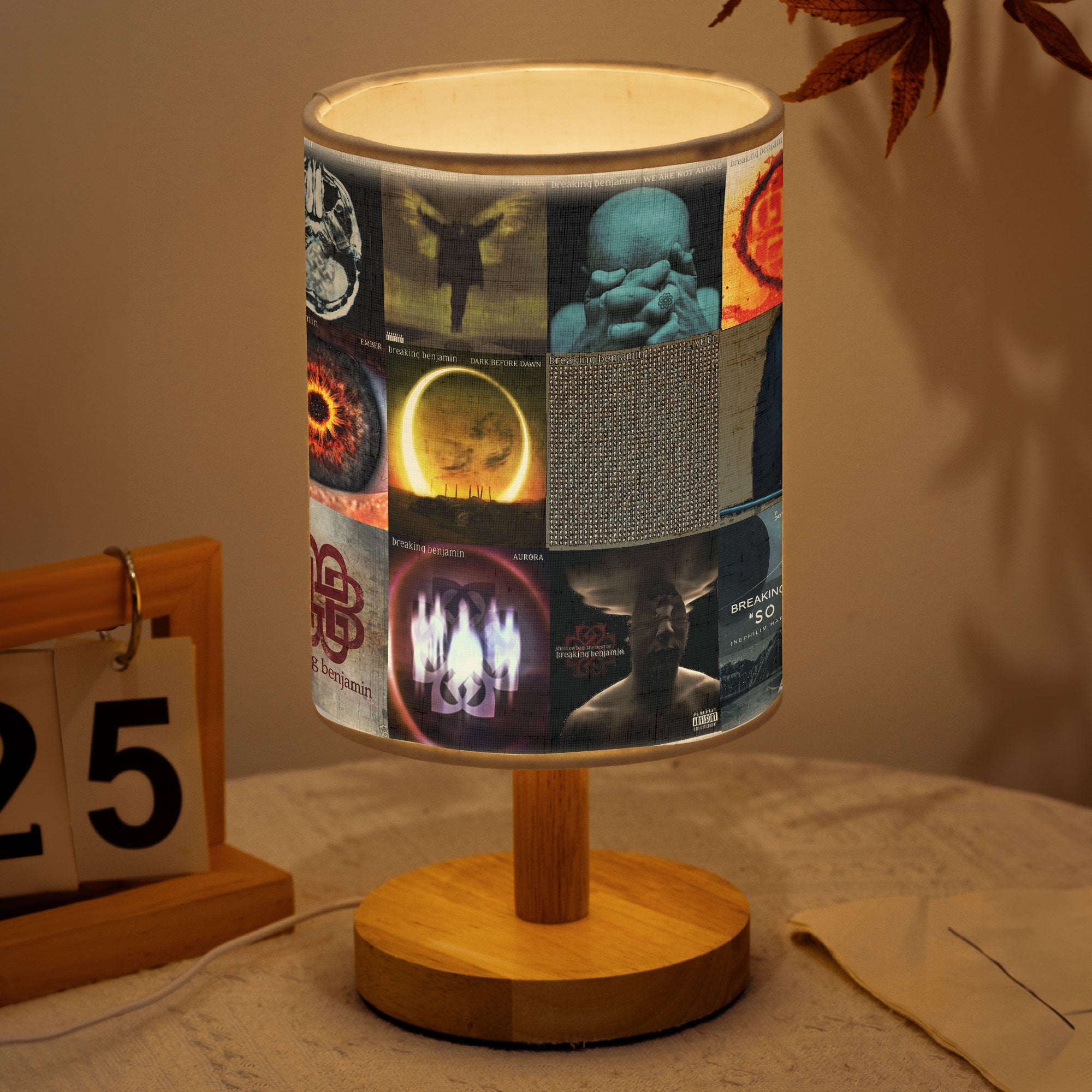 Breaking Benjamin Albums Fabric Lamp A Glow of Dark Serenity