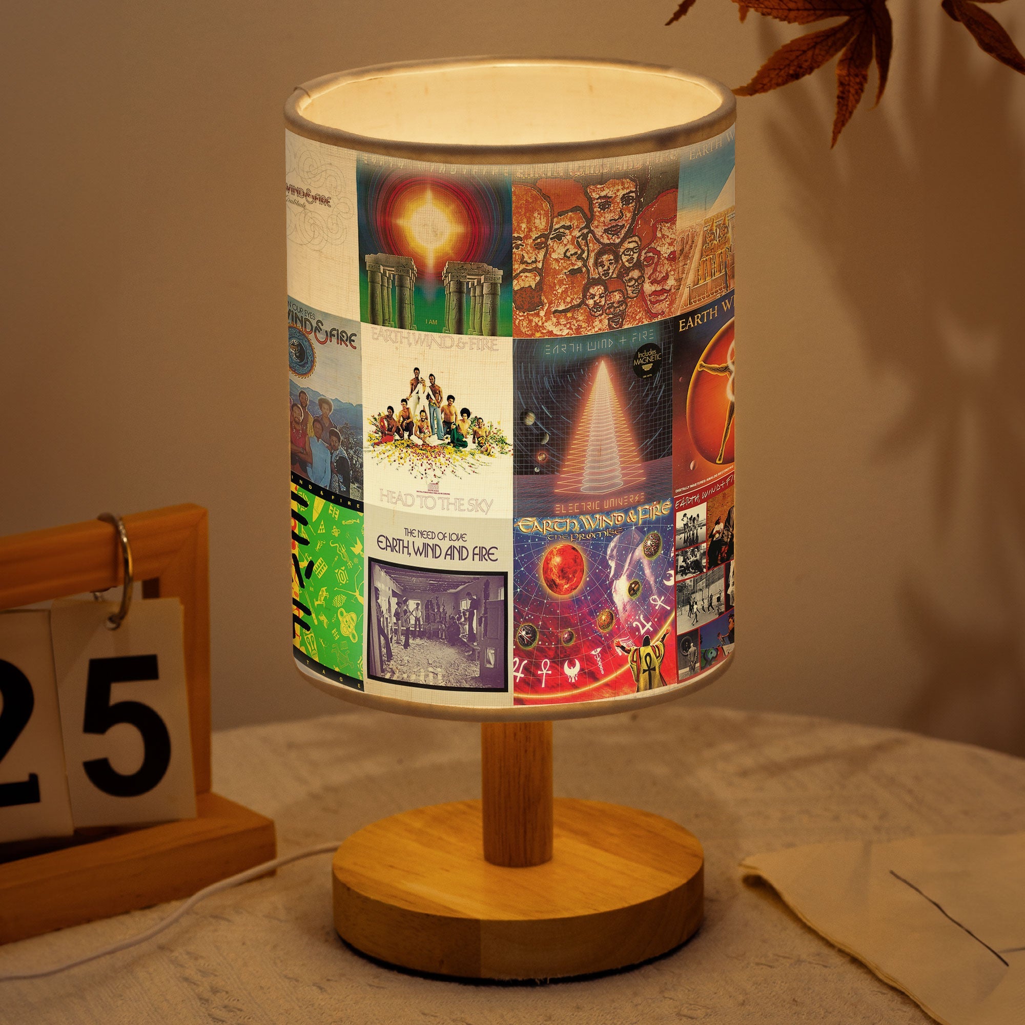 Earth, Wind & Fire Albums Fabric Lamp A Tribute to the Golden Age of Funk and Soul