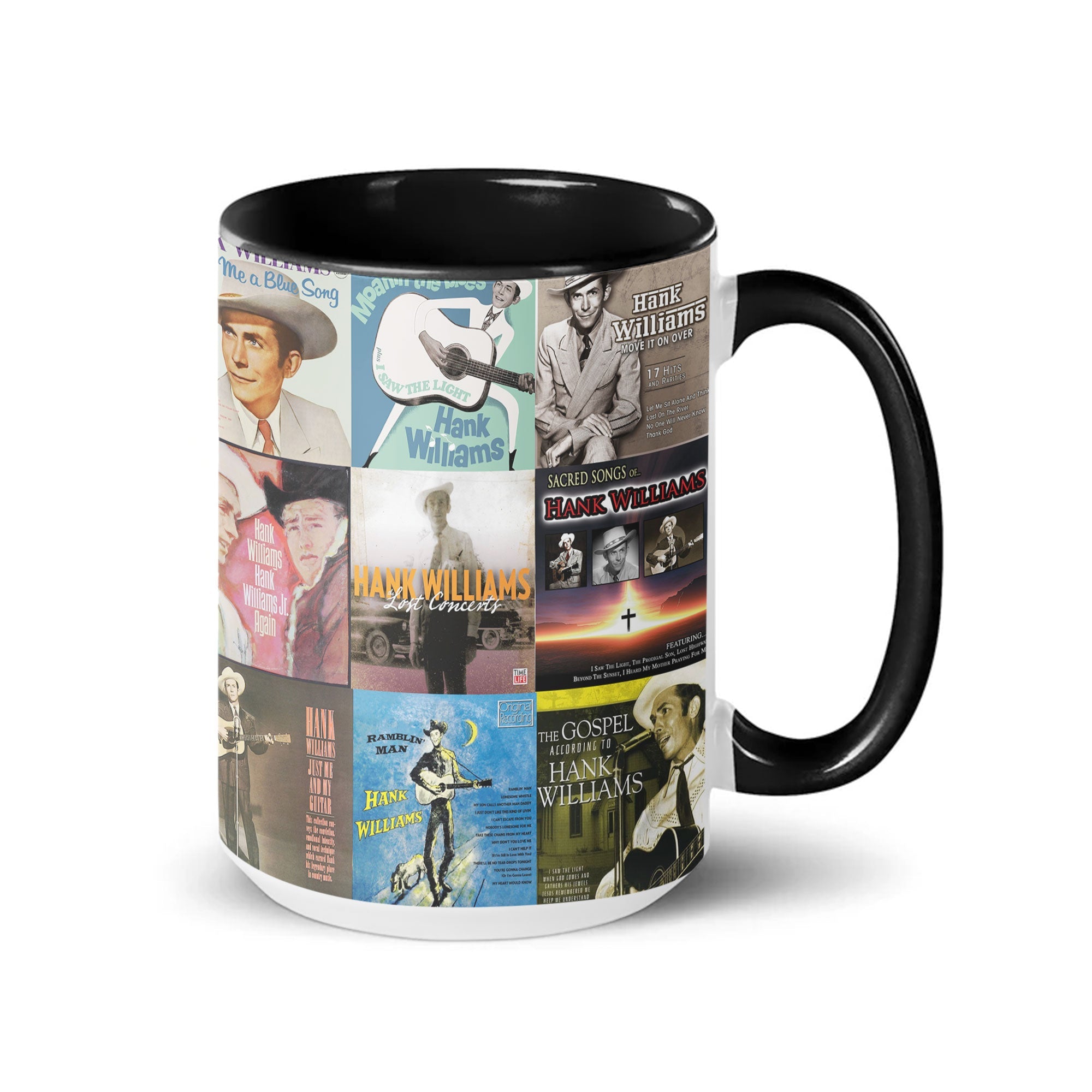 Hank Williams Accent Mug Country Music Legend Album Collage Gift
