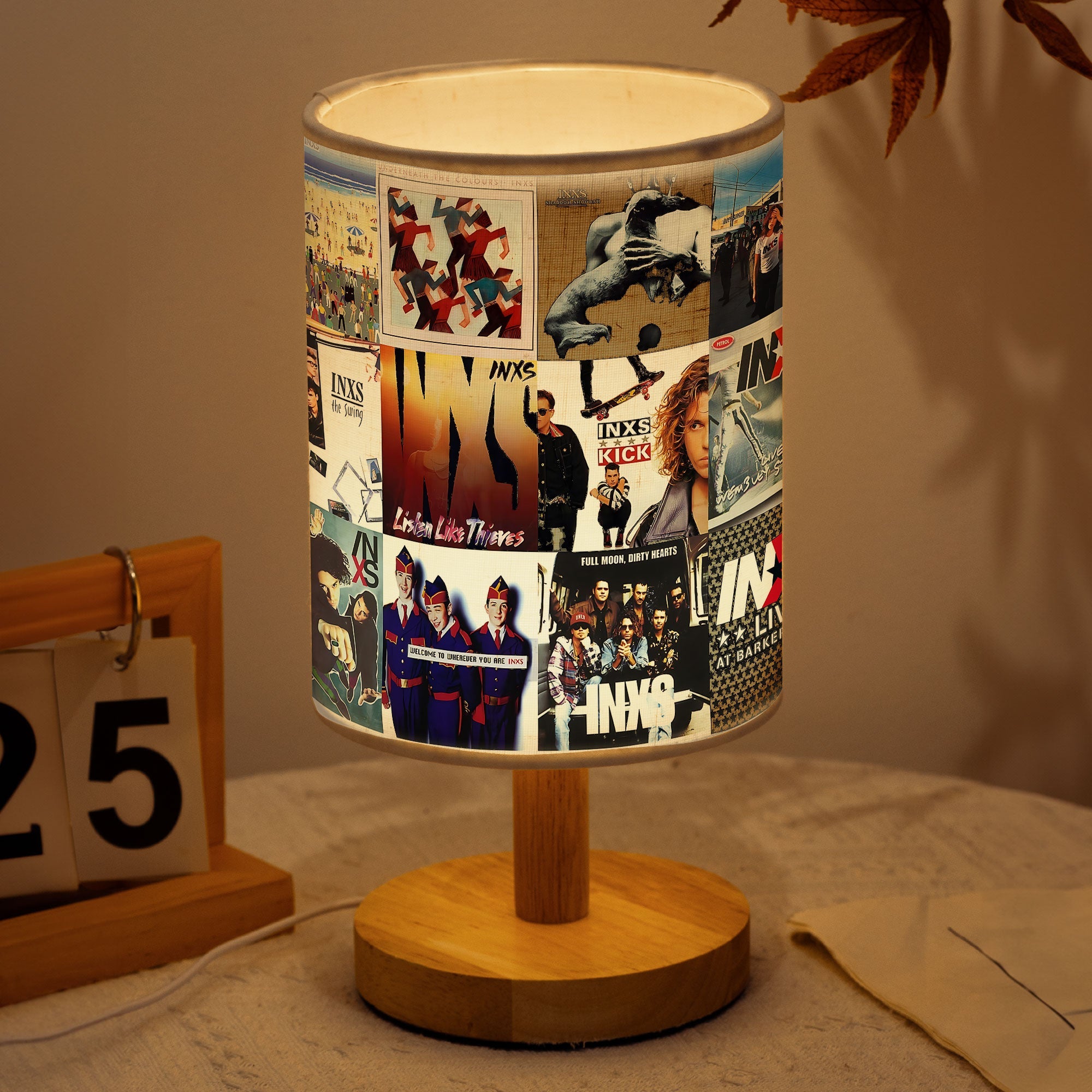 INXS Album Art Fabric Lamp Light Up Your 80s Rock Spirit