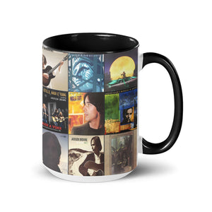 Jackson Browne Accent Mug Classic Album Cover Collage Gift for Folk Rock Fans