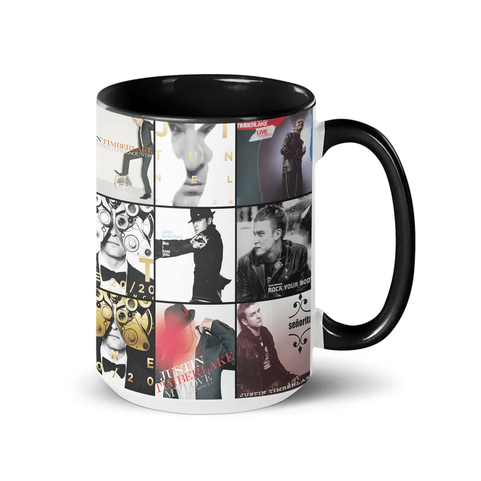 Justin Timberlake Accent Mug Album Cover Collage Gift
