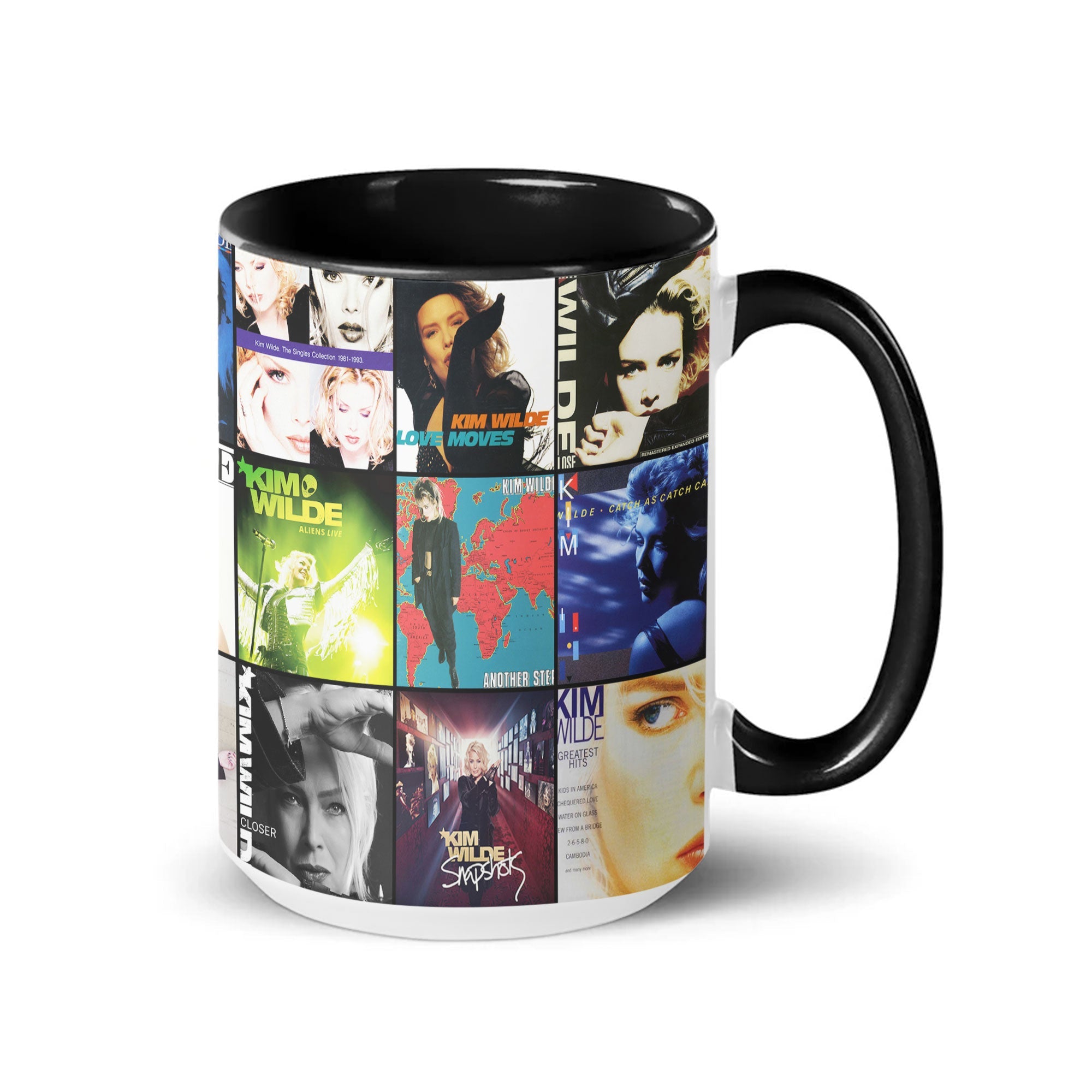 Kim Wilde Accent Mug Pop Icon Album Cover Collage Gift
