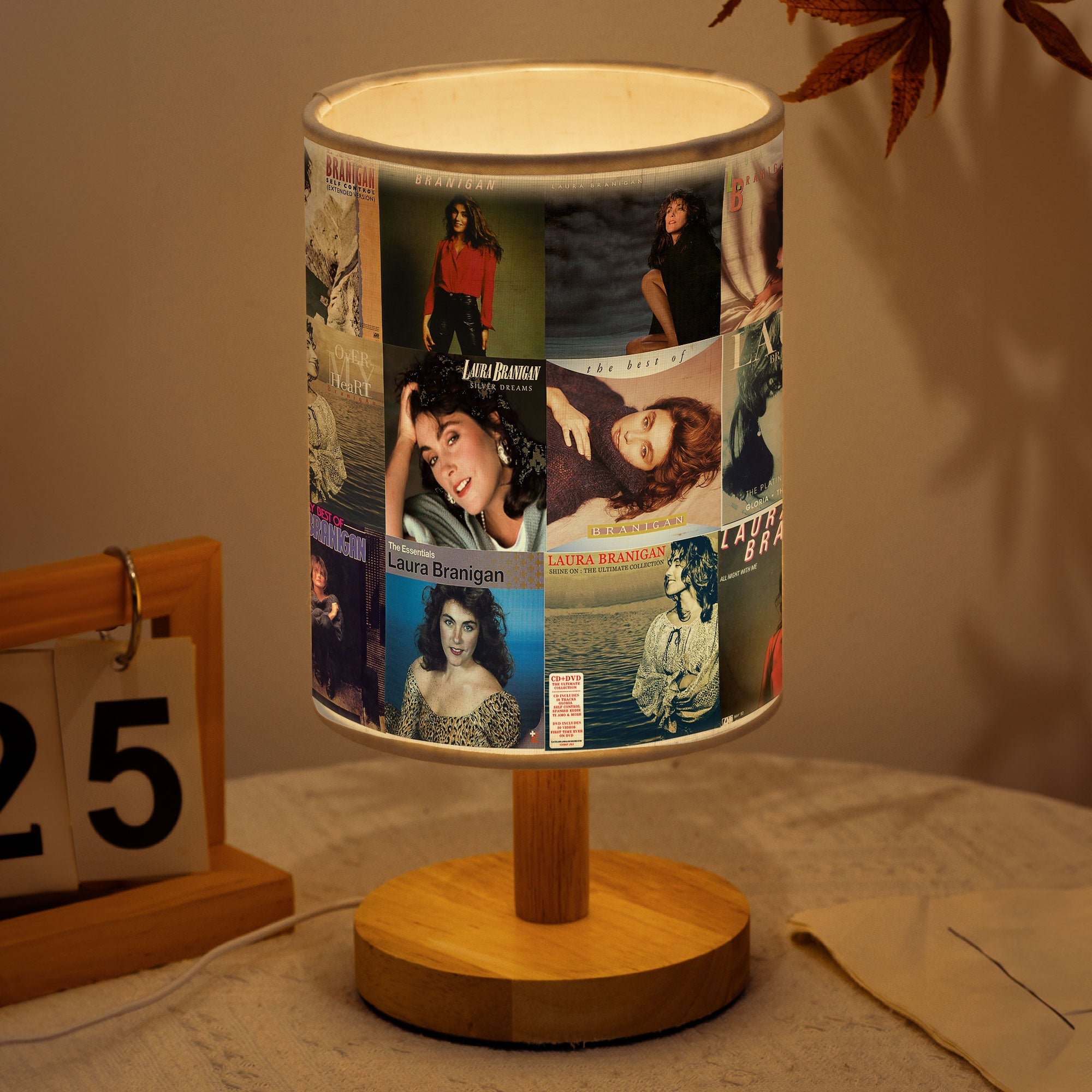 Laura Branigan Album Cover Lamp ’80s Pop Nostalgia Home Decor
