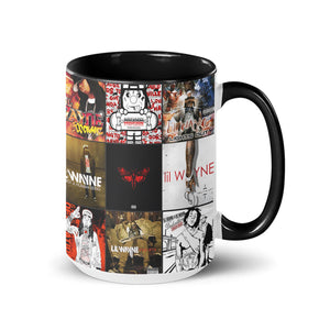 Lil Wayne Accent Mug Album Cover Collage for Hip-Hop Fans
