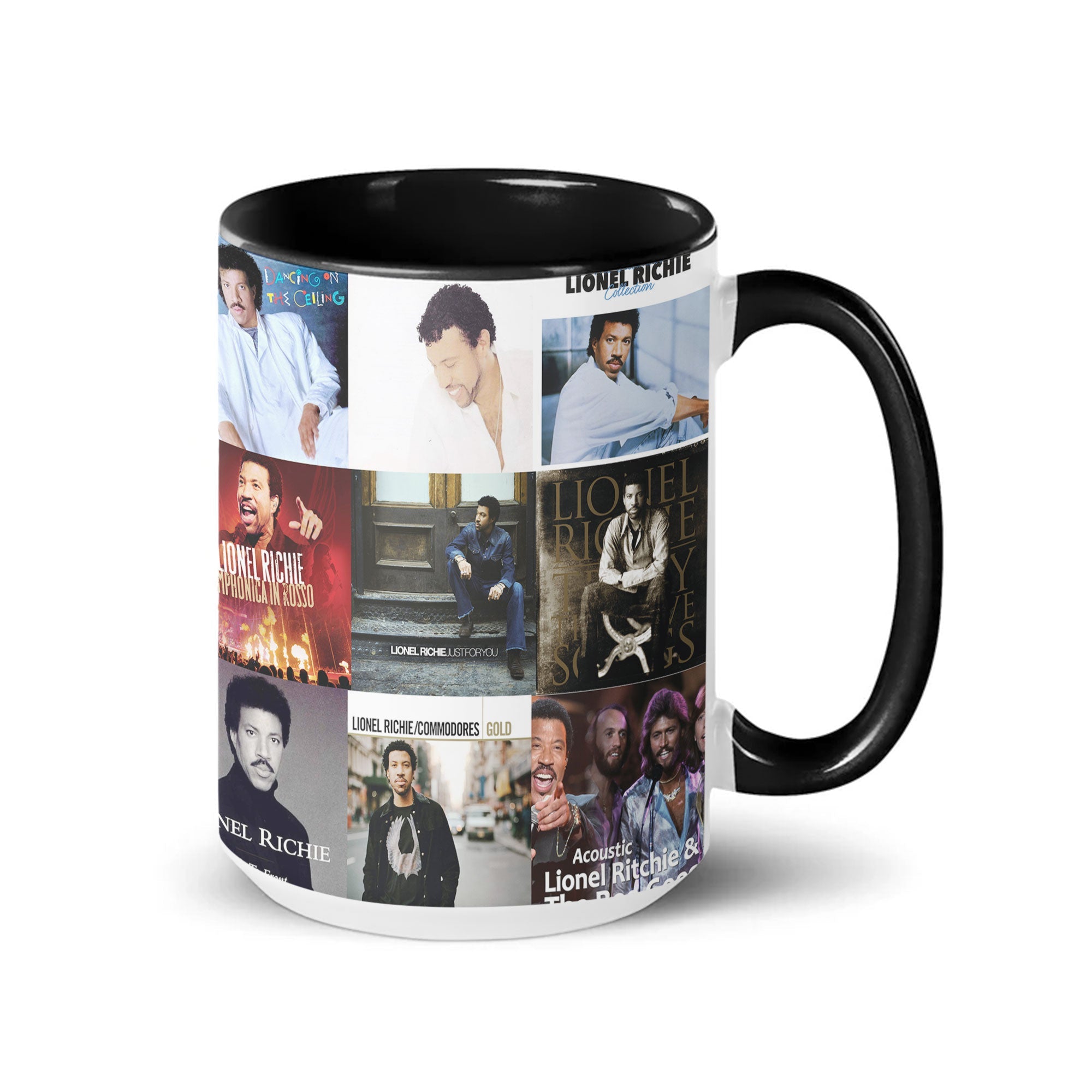 Lionel Richie Accent Mug Soulful Classics Album Cover Collage Gift