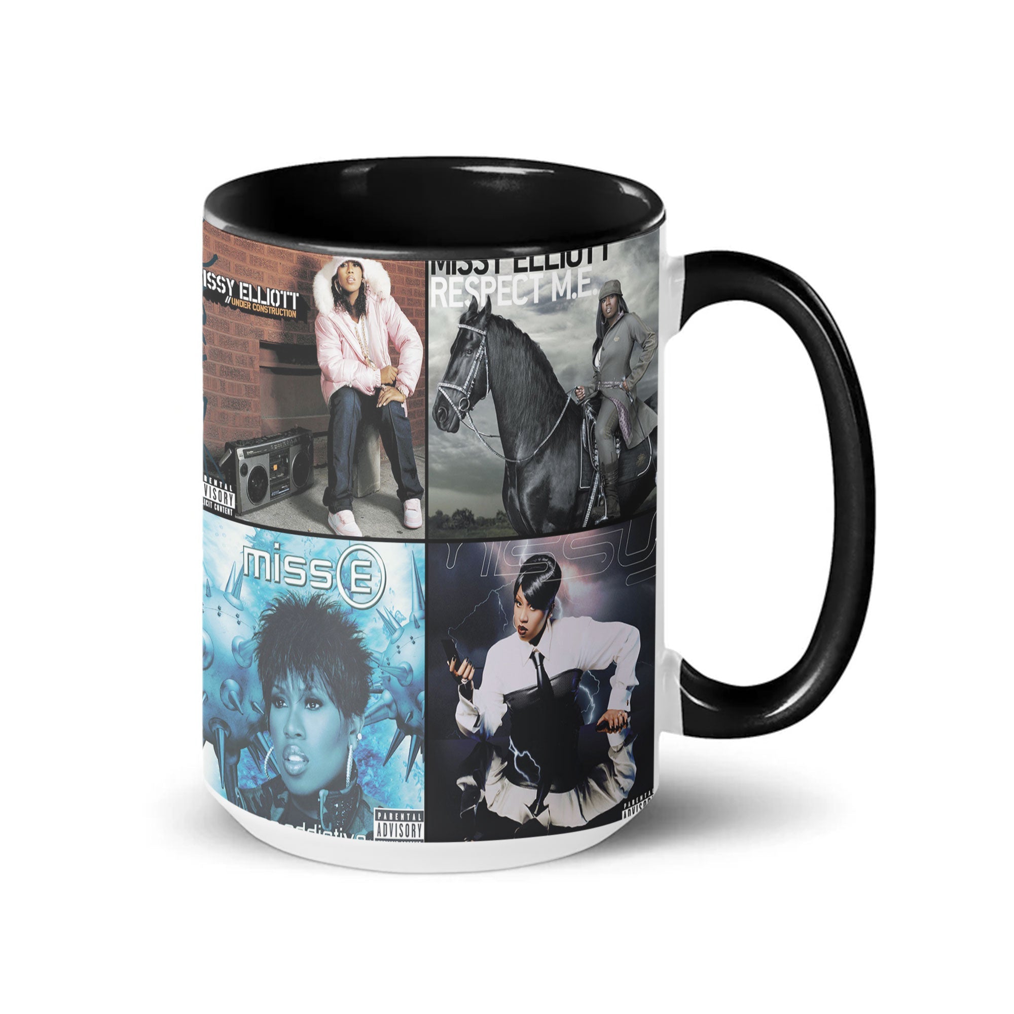 Missy Elliott Accent Mug Hip-Hop Icon Album Cover Collage Gift