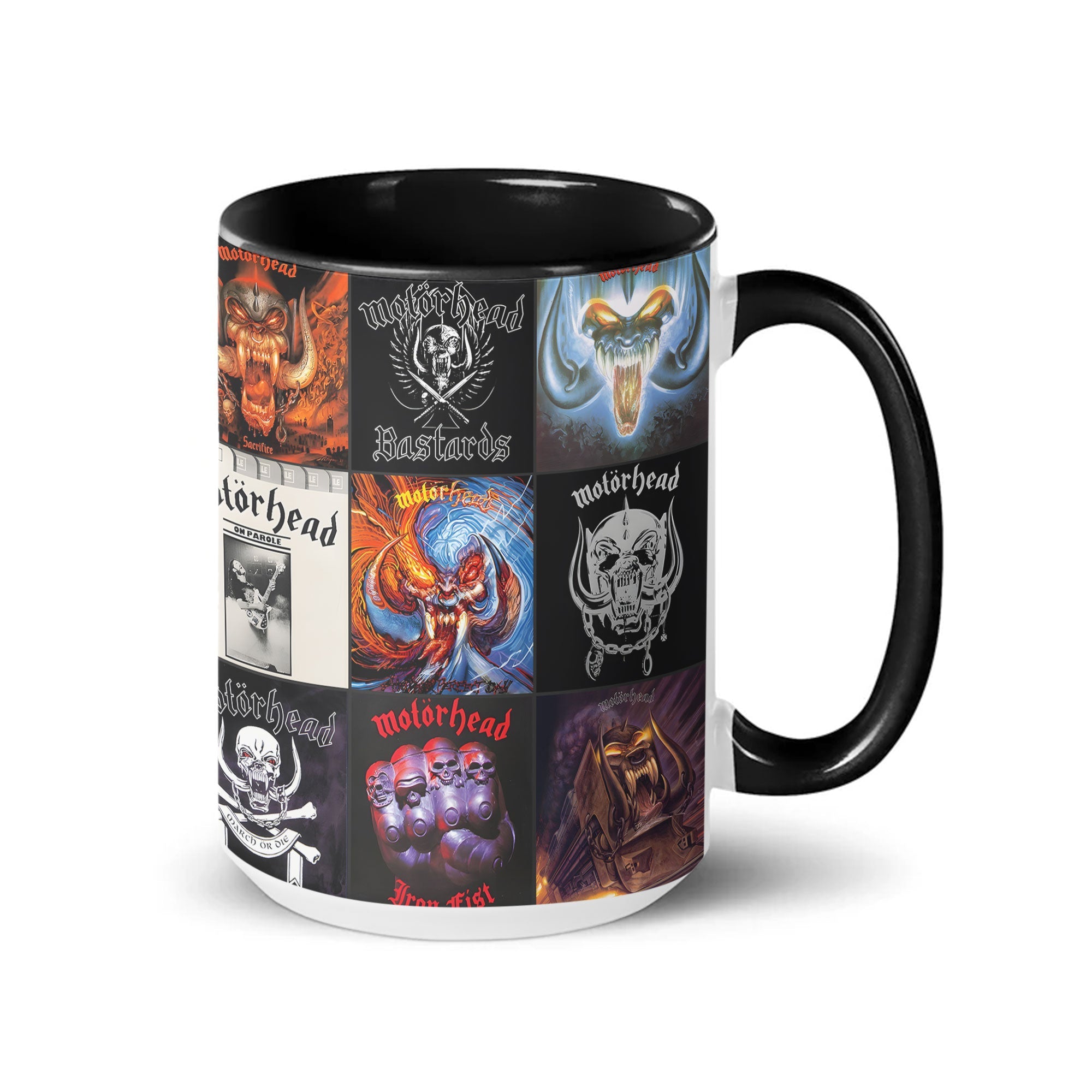 Motörhead Accent Mug Classic Album Cover Collage Gift for Heavy Metal Fans