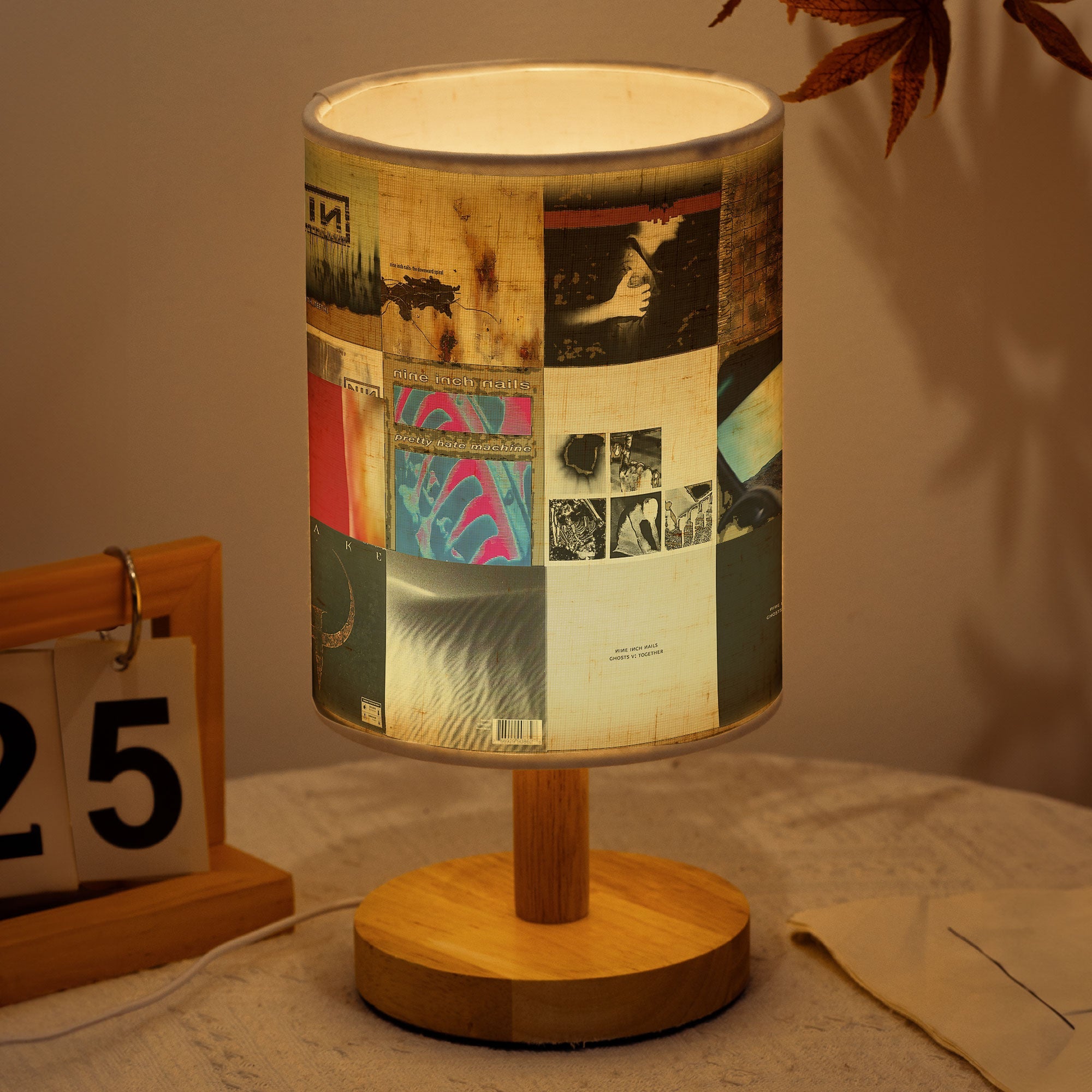 Nine Inch Nails Album Fabric Lamp Light Up the Darkness
