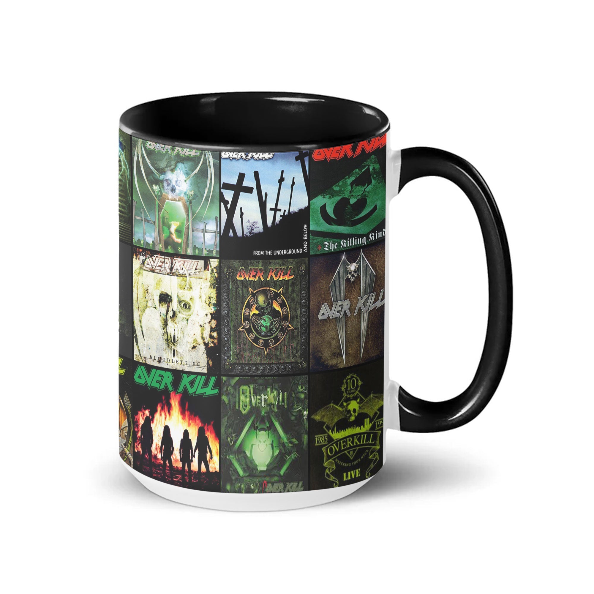 Overkill Accent Mug Thrash Metal Legends Album Collage Gift