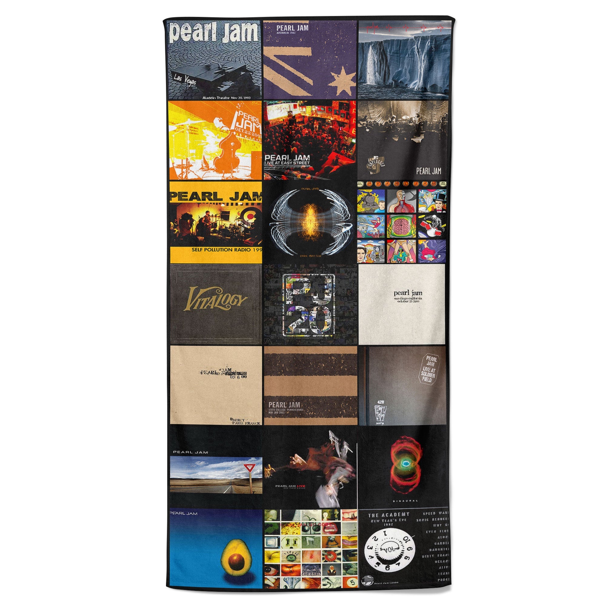 Pear Jam Beach Towel Album Cover Collage Classic Rock Towel