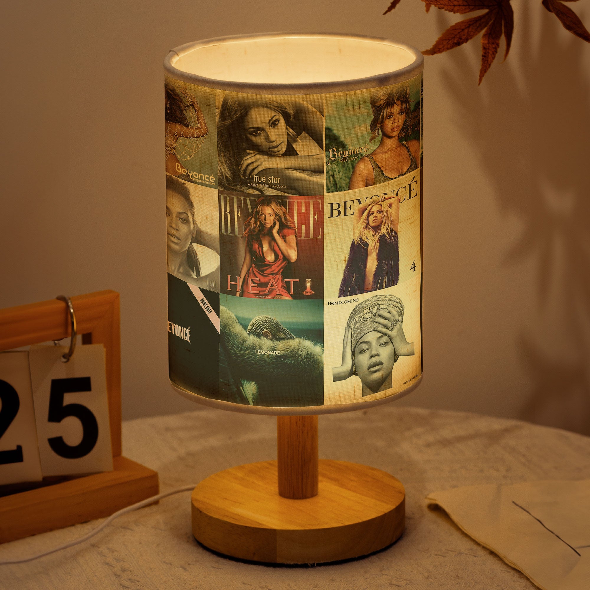 Beyoncé Fabric Lamp Iconic Album Cover Table Light