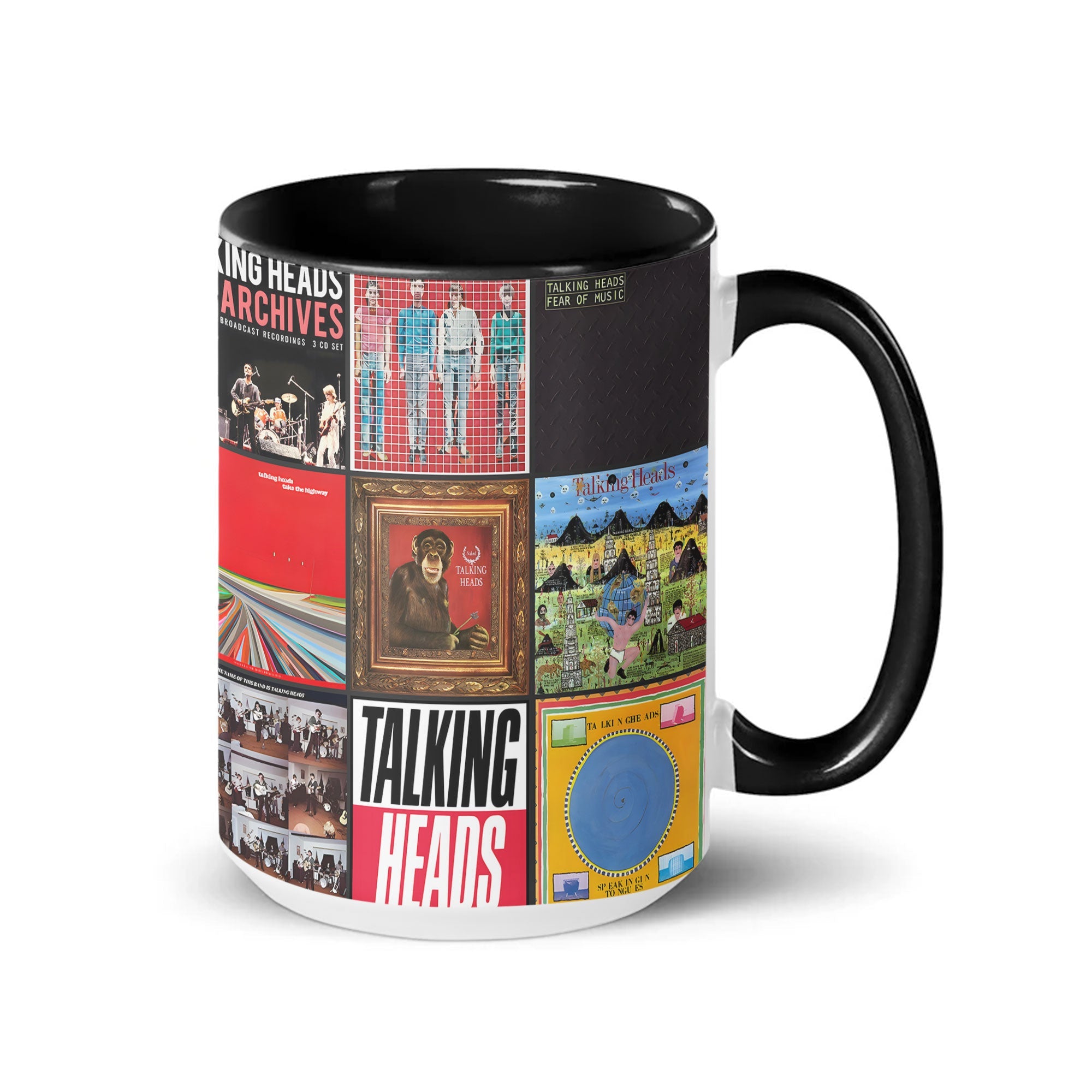 Talking Heads Accent Mug Classic Album Cover Collage Gift