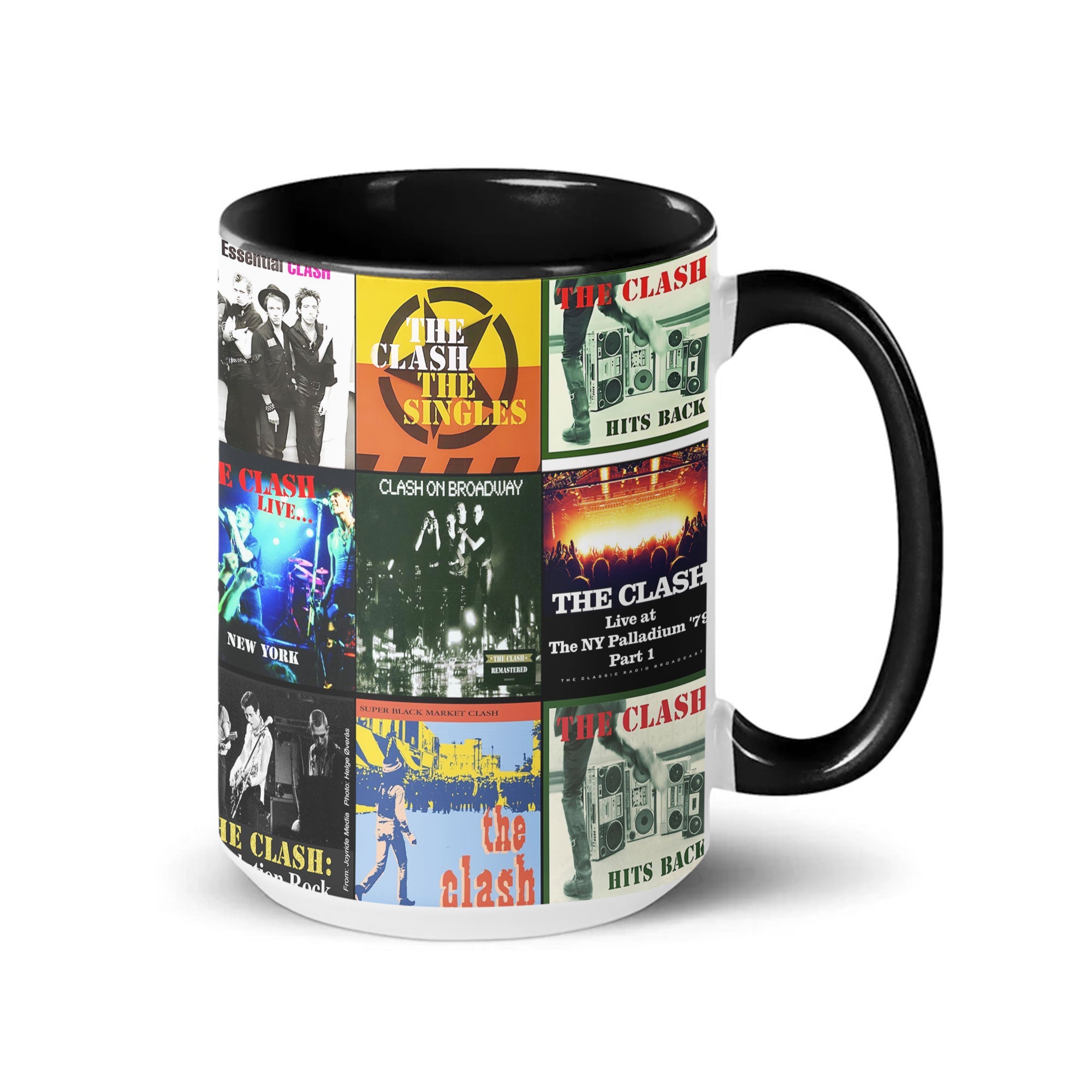 The Clash Accent Mug Classic Album Cover Collage Gift
