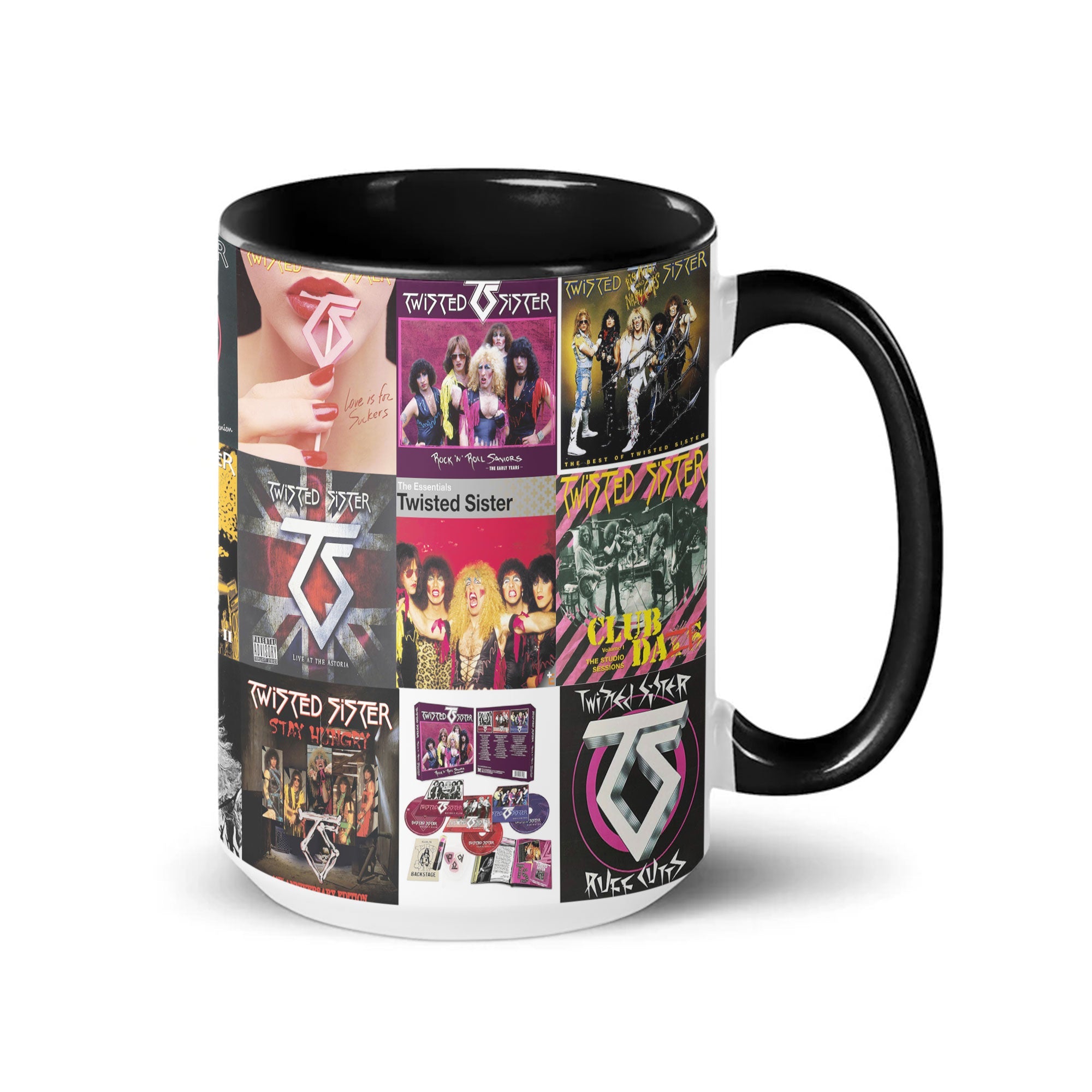 Twisted Sister Accent Mug Heavy Metal Album Cover Collage Gift