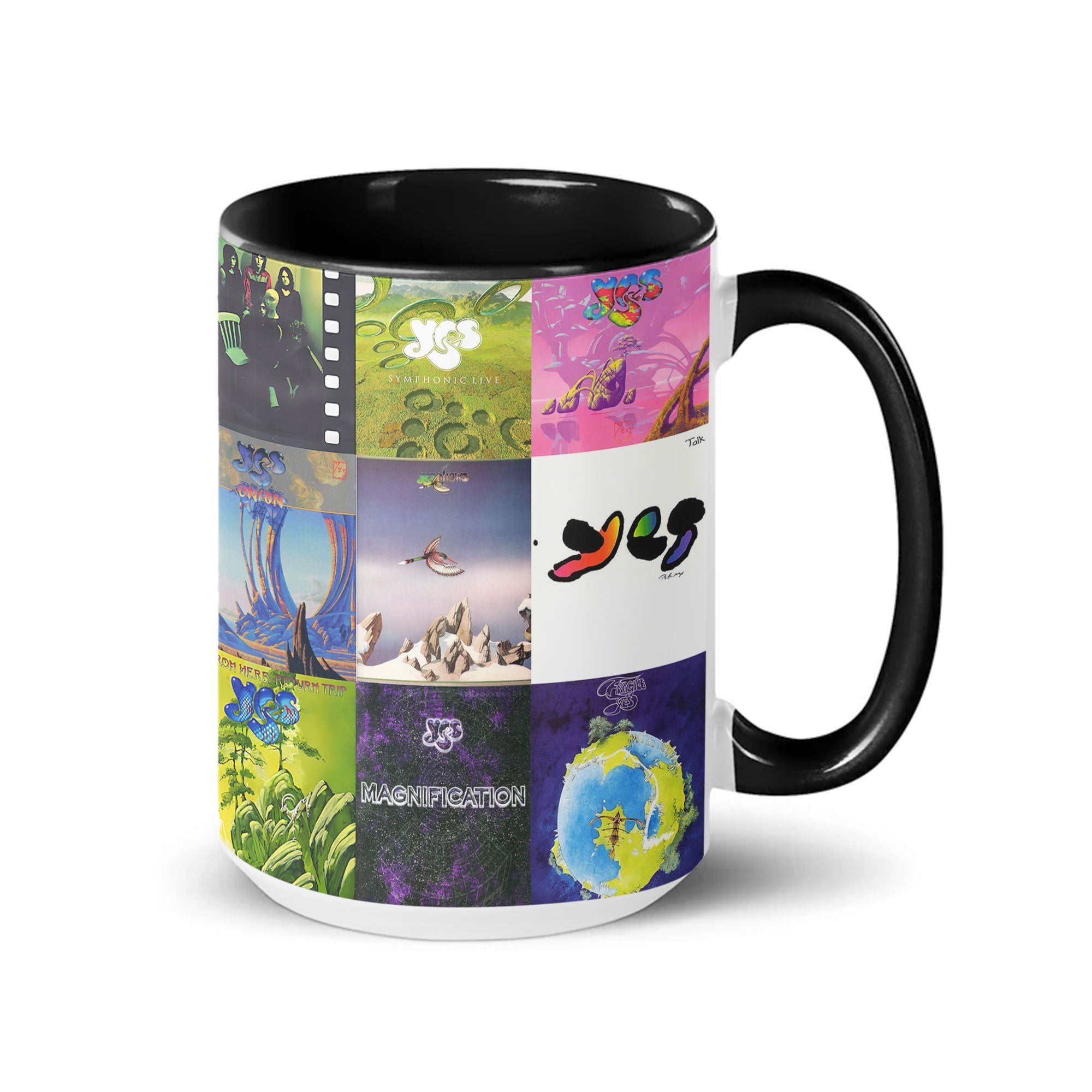Yes Accent Mug Classic Progressive Rock Album Collage Gift
