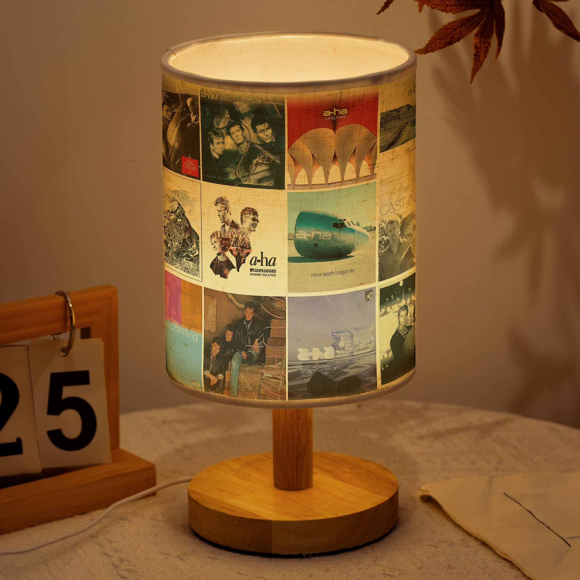 A-ha Album Art Fabric Lamp Relive the Magic of the ’80s