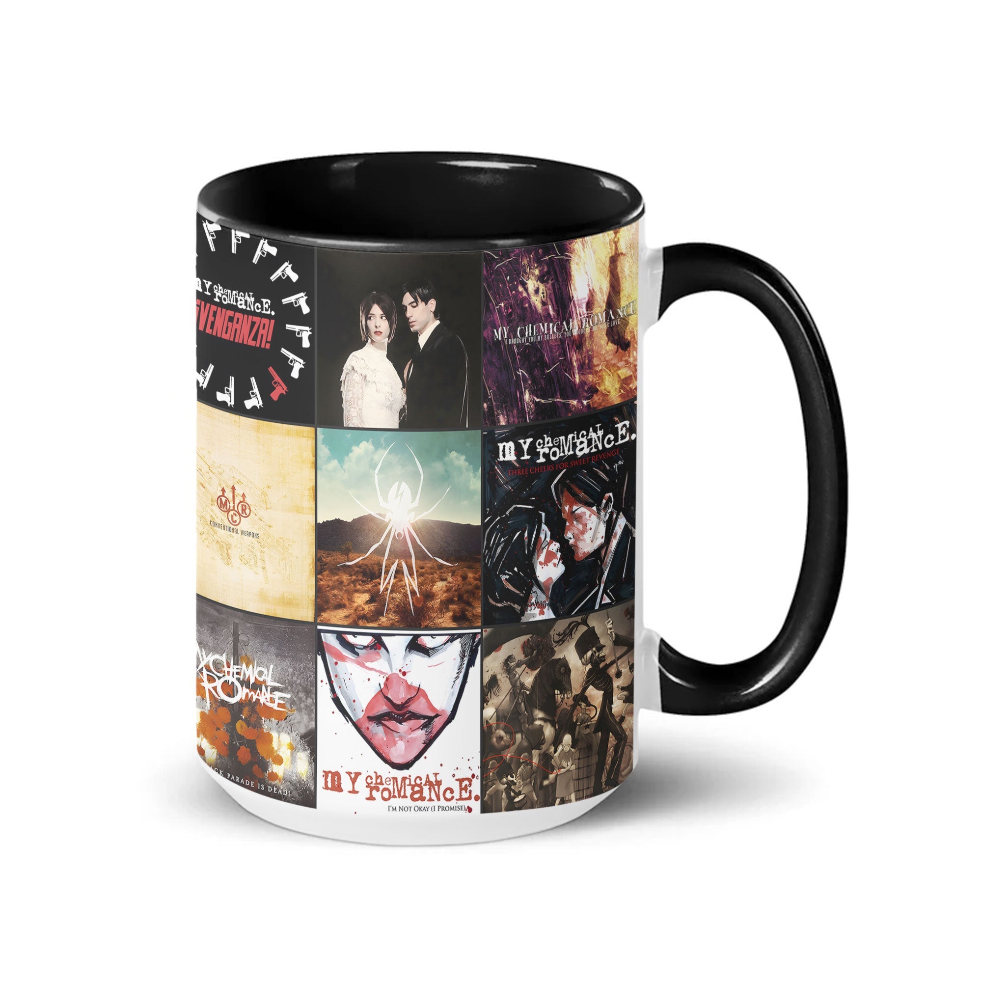 My Chemical Romance Accent Mug Classic Album Cover Collage Gift for Emo & Rock Fans