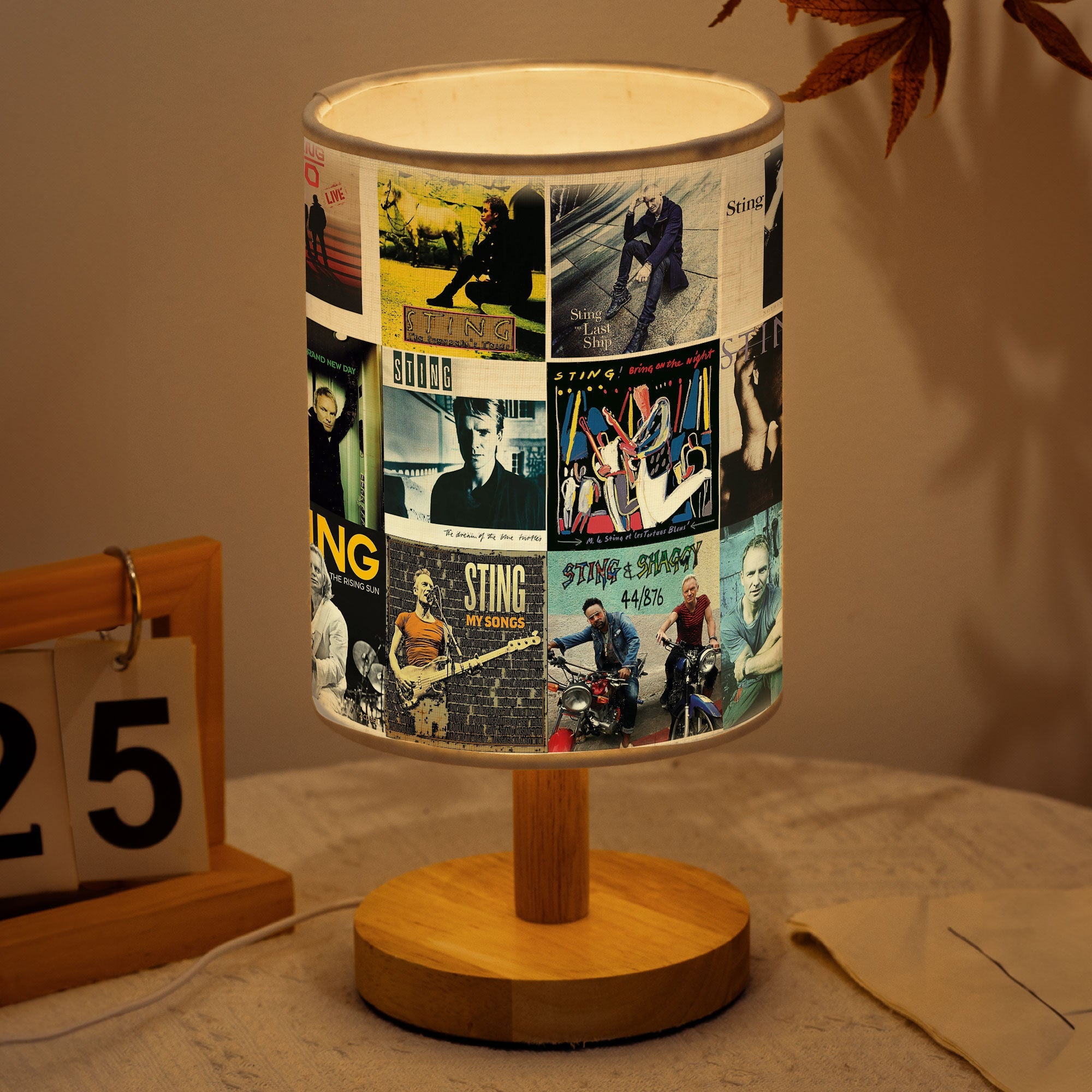 Sting Albums Fabric Lamp Bring On the Night