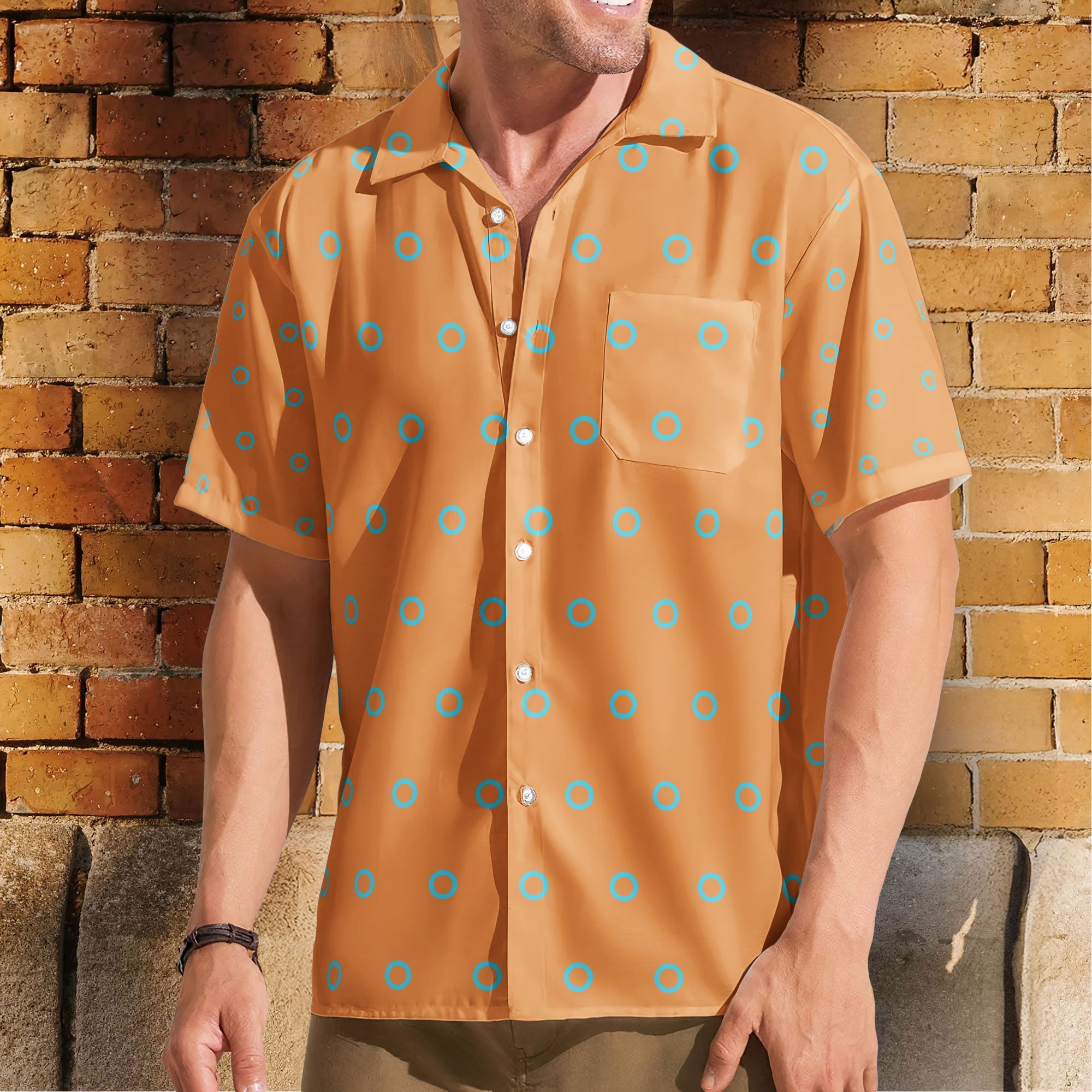 Phish Fishman Donut Button-up Shirt Hawaiian Shirt – Retro Music Inspired Unisex Button-Up Shirt
