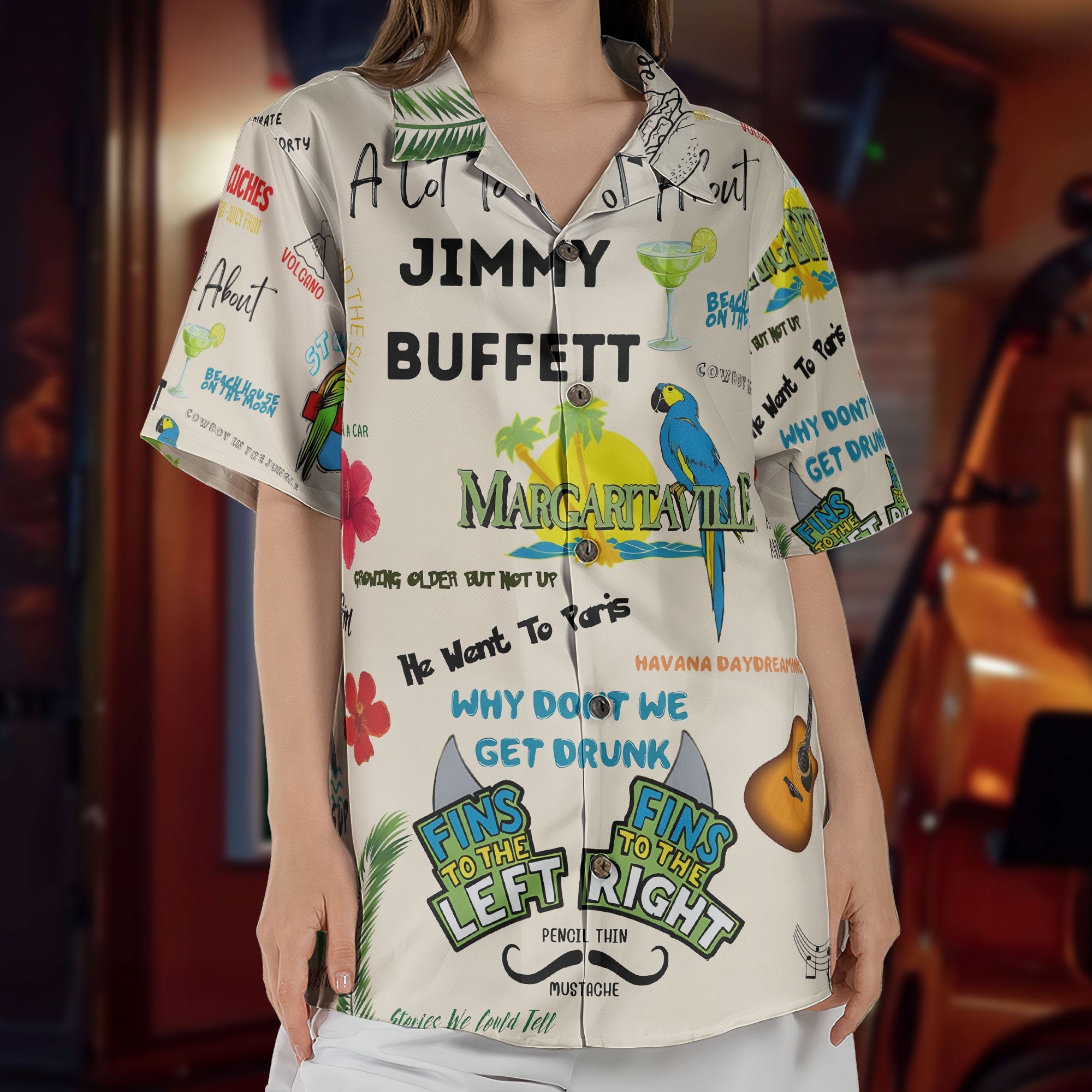 Jimmy Buffett Margaritaville Why Don't We Get Drunk Beach Hawaiian Shirt – Retro Music Inspired Aloha Shirt