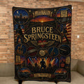 Bruce Springsteen Sherpa Blanket Born To Run Stained Glass Blanket