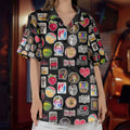 The Beatles Multiple Iconic Logos Hawaiian Shirt – Retro Music Inspired Aloha Shirt