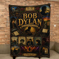 Bob Dylan Sherpa Blanket Blowin' In The Wind Stained Glass Blanket