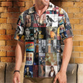 Bruce Springsteen Nostalgia Collage Hawaiian Shirt – Classic Rock Memories Gift