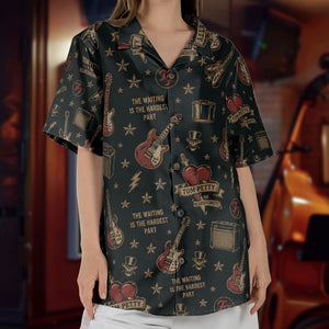 Tom Petty & The Heartbreakers The Waiting Is The Hardest Part Hawaiian Shirt – Retro Music Album Art Inspired Unisex Shirt