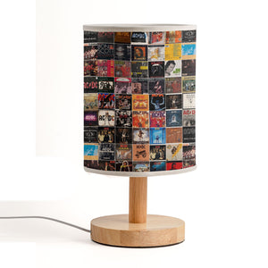 AC/DC Album Cover Collage Fabric Lamp Rock & Roll Home Decor