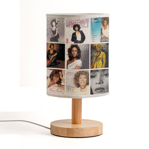 Whitney Houston Album Cover Lamp Retro Music Legend Table Light