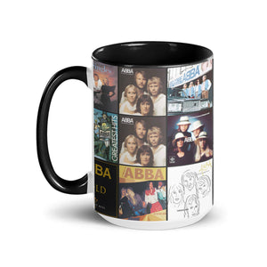 ABBA Accent Mug Classic Album Cover Collage Gift for Pop Music Fans
