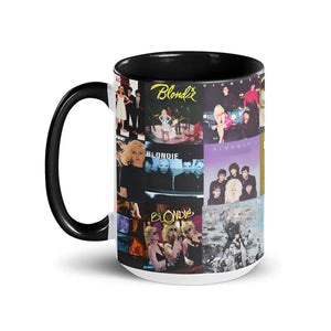 Blondie Accent Mug Classic Album Cover Collage Gift for Retro Music Lovers
