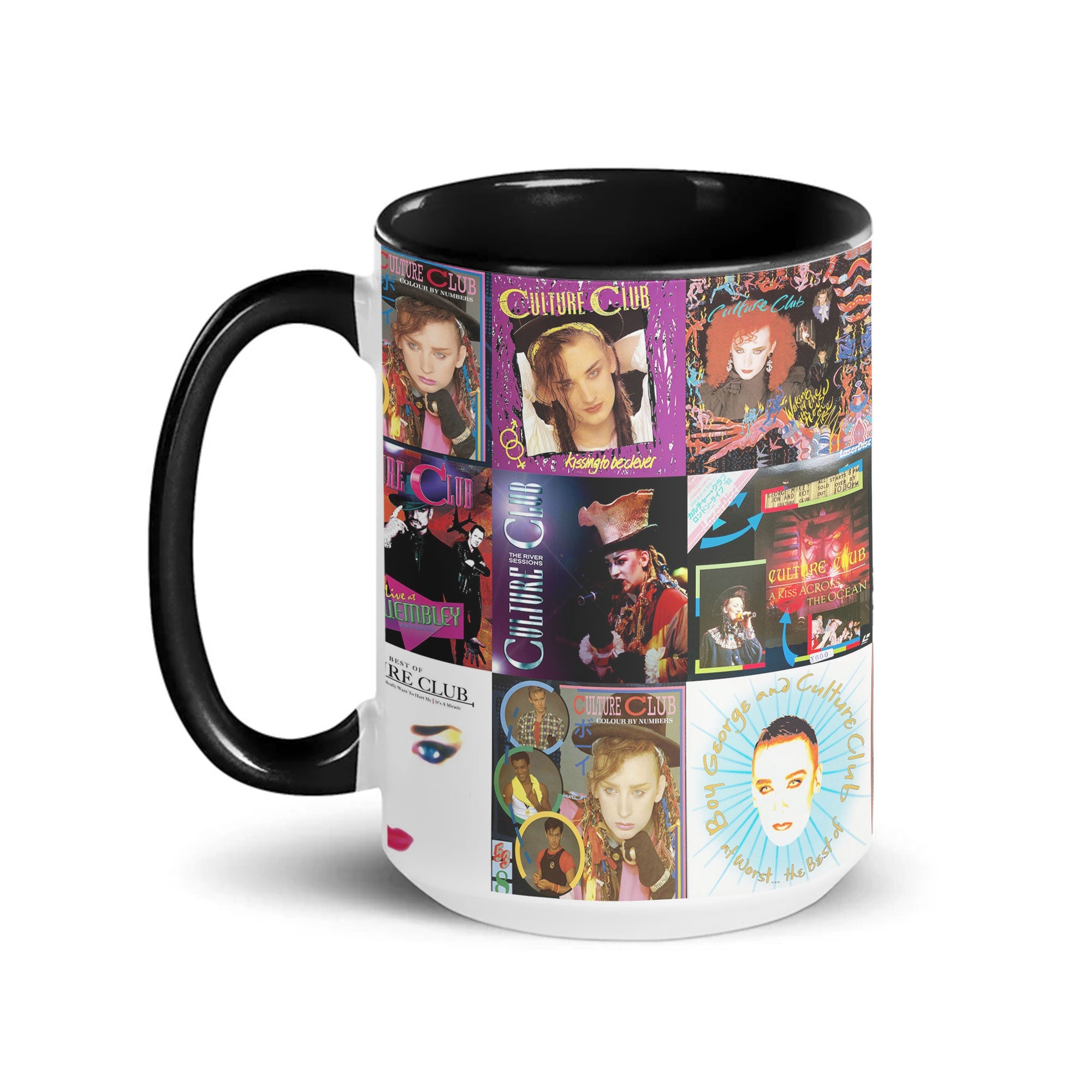 Culture Club Accent Mug Retro Pop Icon Album Collage Gift