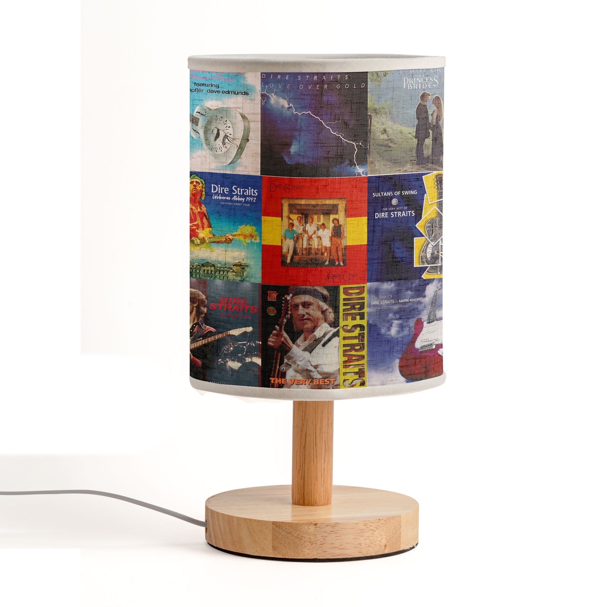 Dire Straits Album Fabric Lamp A Classic Rock Glow