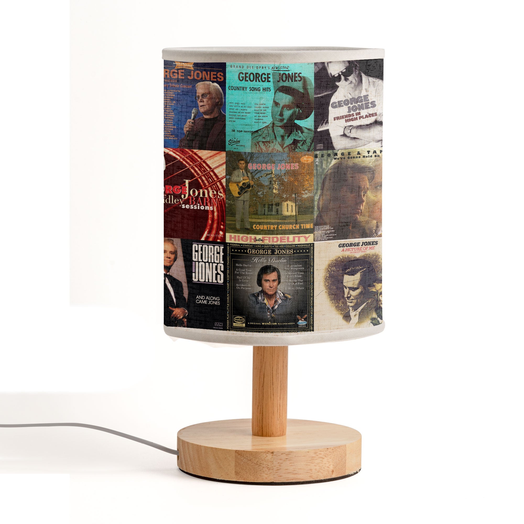 George Jones Album Cover Lamp Country Music Legends Home Decor