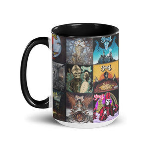 Ghost Band Accent Mug Classic Album Cover Collage Gift for Metal Music Fans