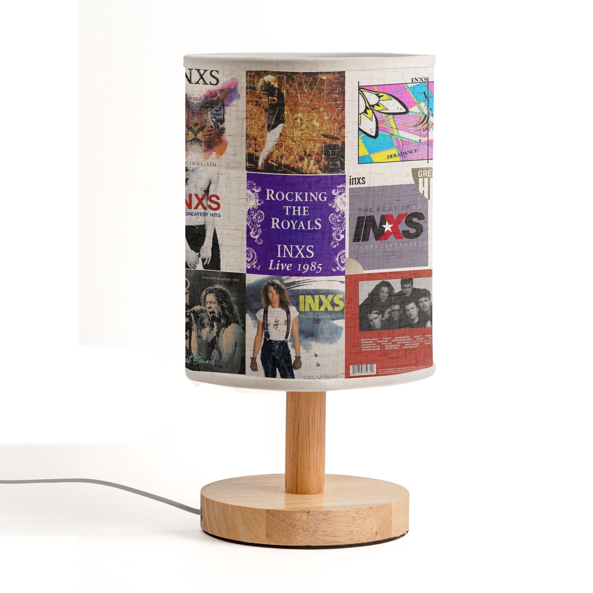 INXS Album Art Fabric Lamp Light Up Your 80s Rock Spirit