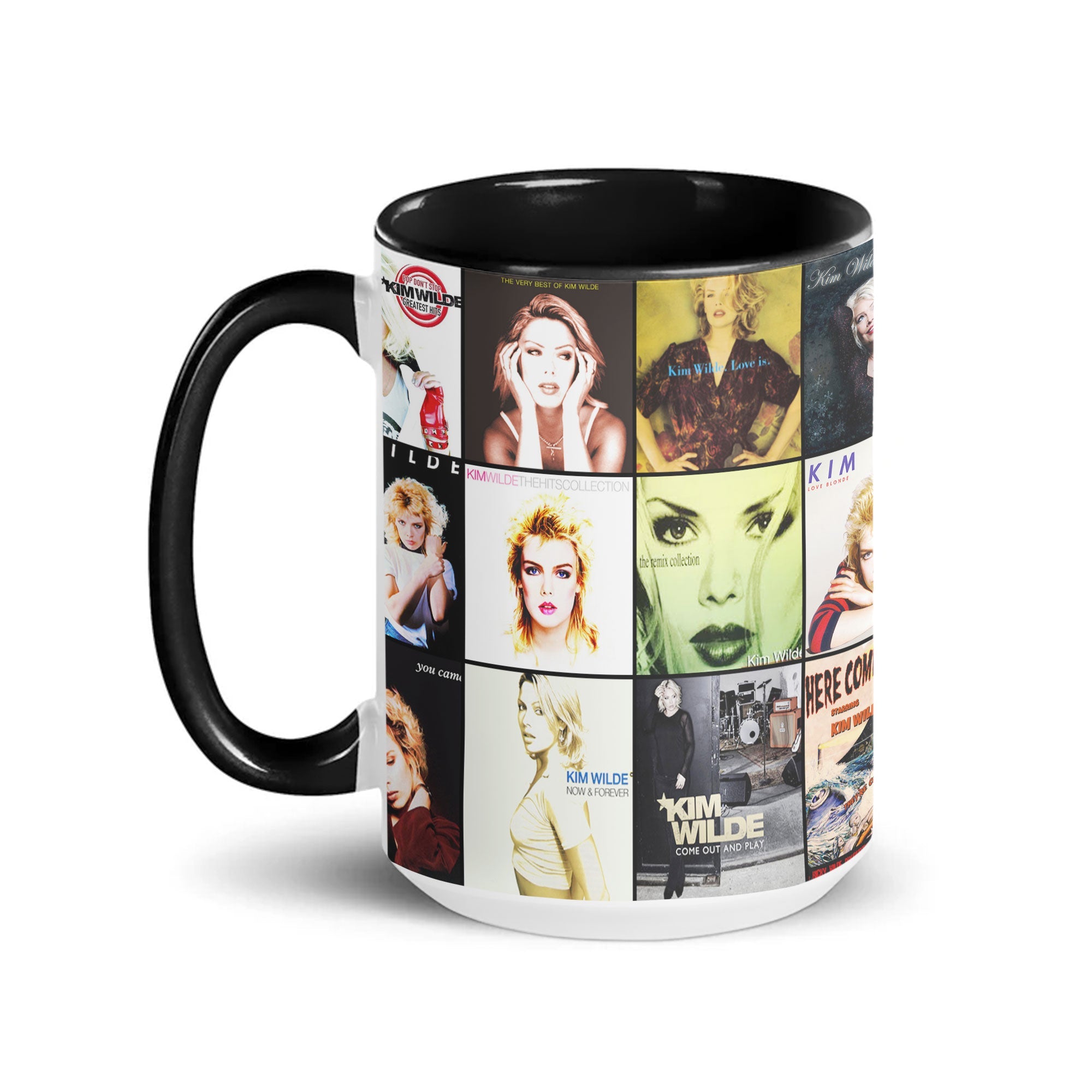 Kim Wilde Accent Mug Pop Icon Album Cover Collage Gift