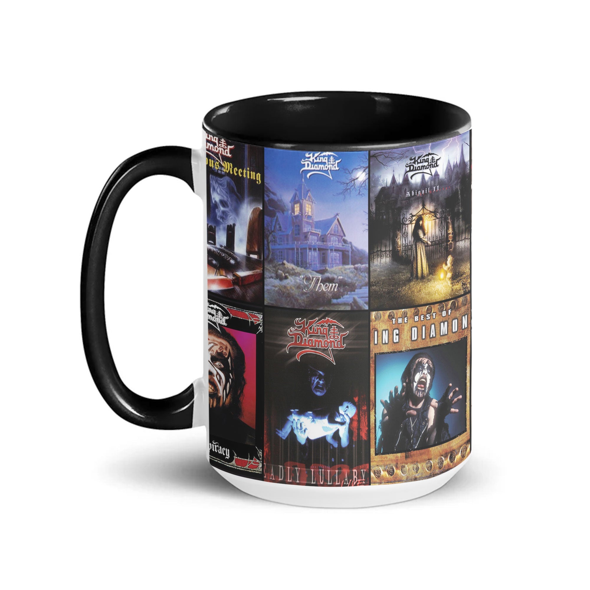 King Diamond Accent Mug Heavy Metal Album Cover Collage Gift