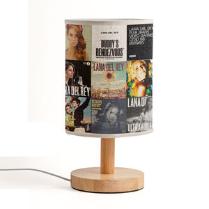 Lana Del Rey Albums Fabric Lamp Dreamy Vintage - Inspired Table Light