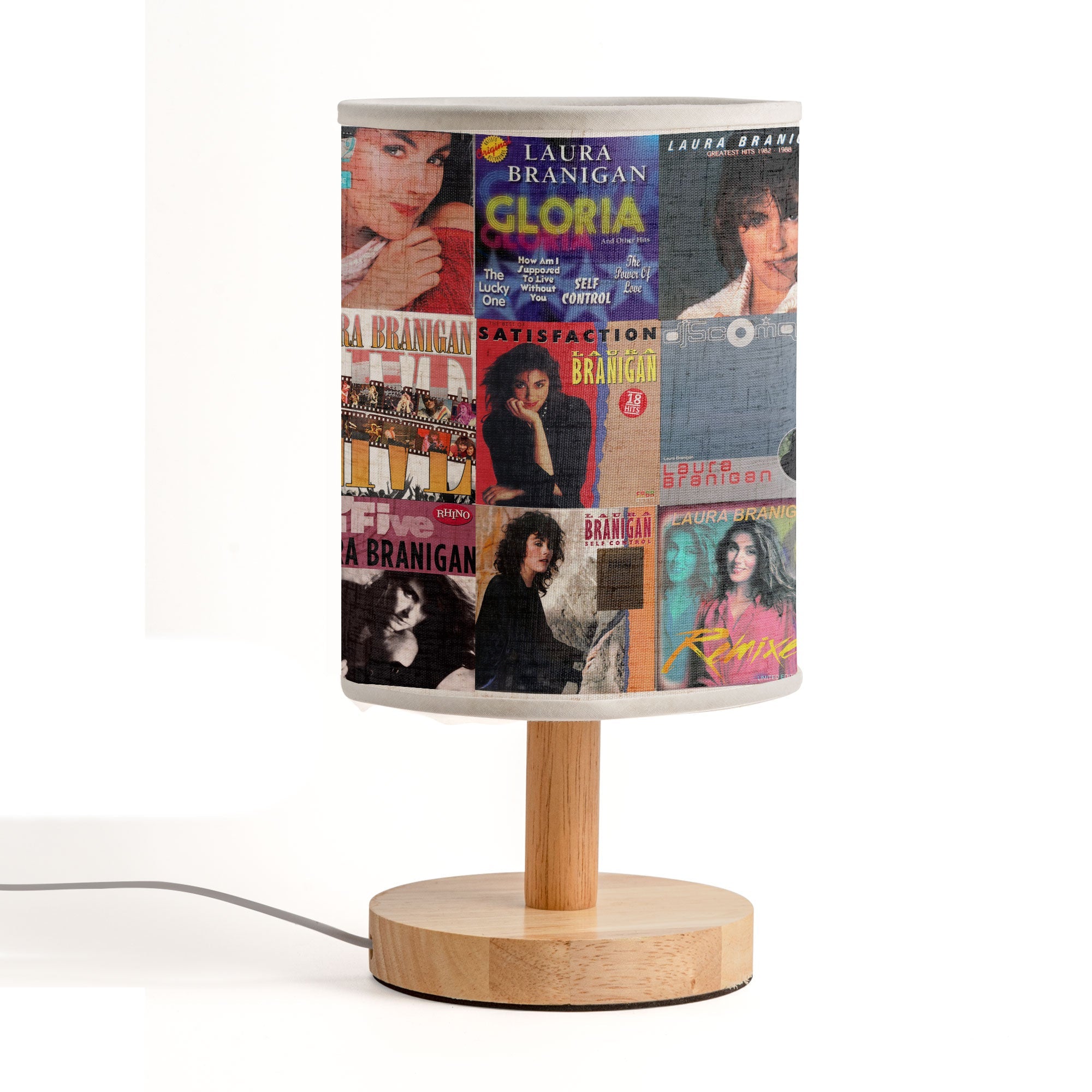 Laura Branigan Album Cover Lamp ’80s Pop Nostalgia Home Decor