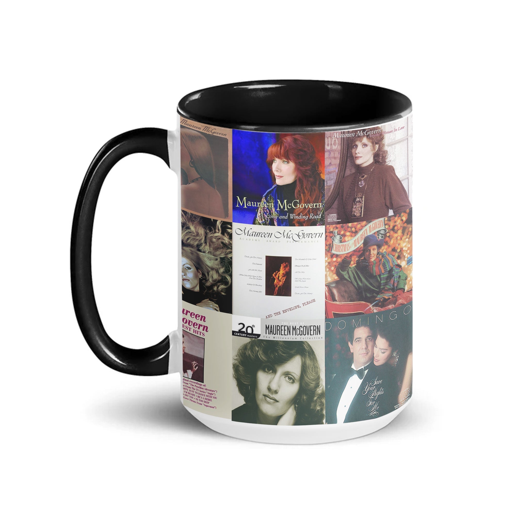 Maureen McGovern Accent Mug Classic Vocal Icon Album Cover Collage Gift